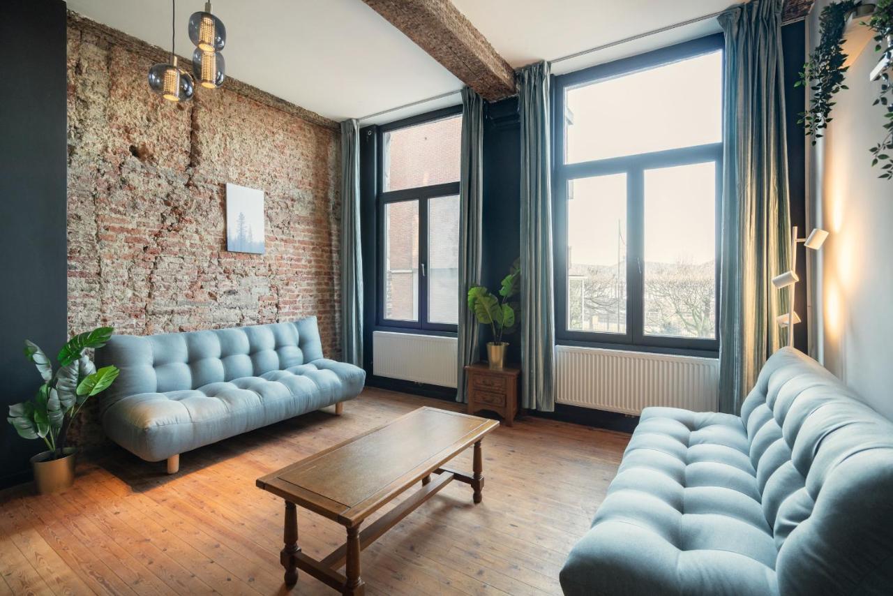 Charming Two-Bedroom River Side Apartment Antuérpia Exterior foto