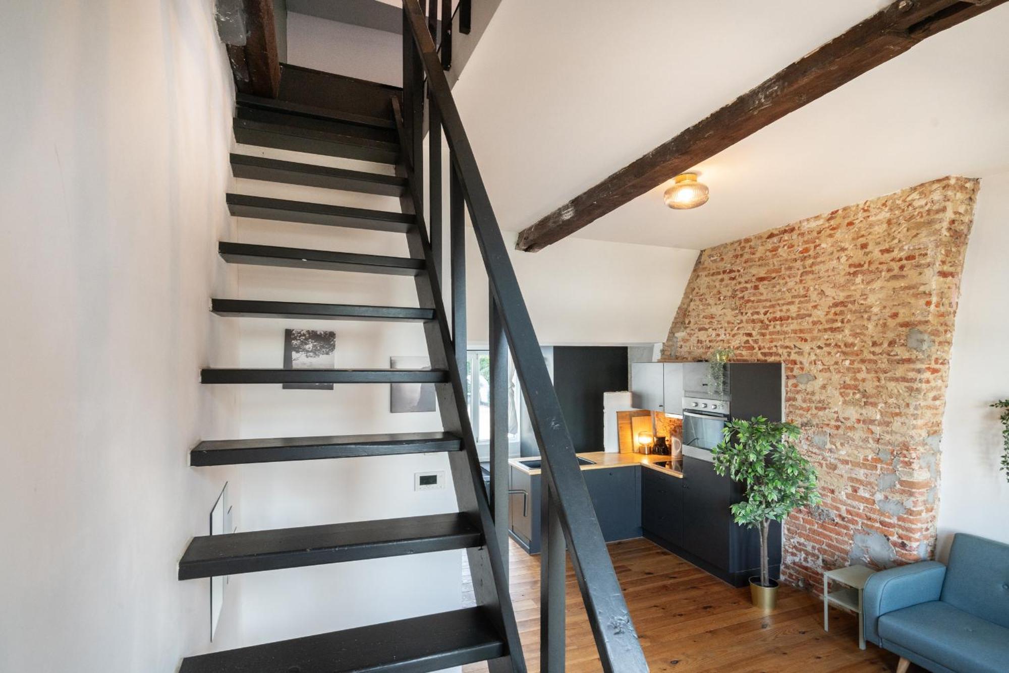 Charming Two-Bedroom River Side Apartment Antuérpia Exterior foto